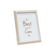 Deknudt Resin Cornice Portafoto 18x24cm Naturale-Bianco con Passepartout