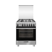 Glem SA664VI Cucina Forno a Gas 4 Fuochi Capacita' 67 L Classe A (60x60x90 cm) colore Acciaio inox
