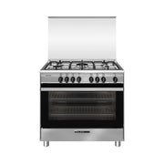 Glem Gas SA965MI6 Specialista Cucina 5 Fuochi a Gas Forno Elettrico Ventilato 104 L Classe A (90x60x85 cm) colore Acciaio inox
