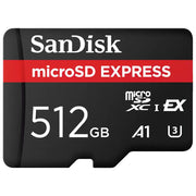 SanDisk SDSQXFN-512G-GN4NN Scheda di Memoria MicroSDXC 512 GB Velocita' di Lettura fino a 880 MB-s Scrittura fino a 650 MB-s Classe U3 A1 colore Nero