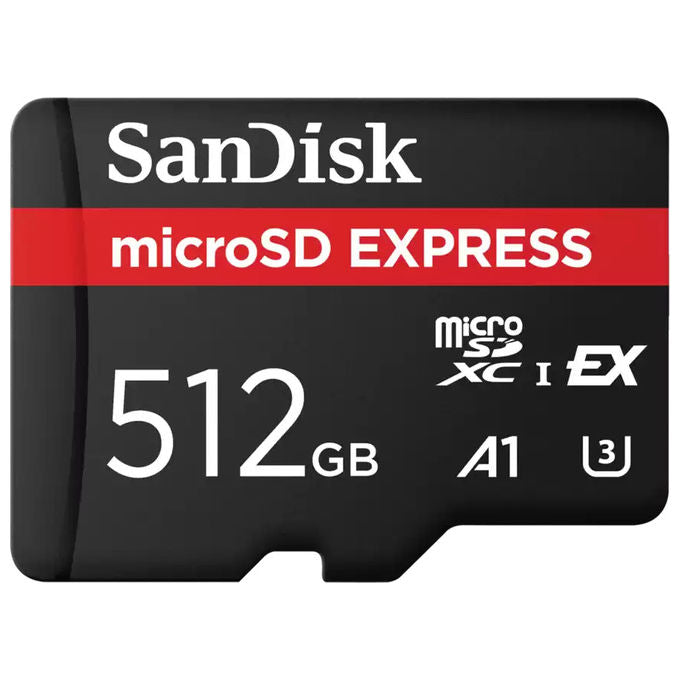 SanDisk SDSQXFN-512G-GN4NN Scheda di Memoria MicroSDXC 512 GB Velocita' di Lettura fino a 880 MB-s Scrittura fino a 650 MB-s Classe U3 A1 colore Nero