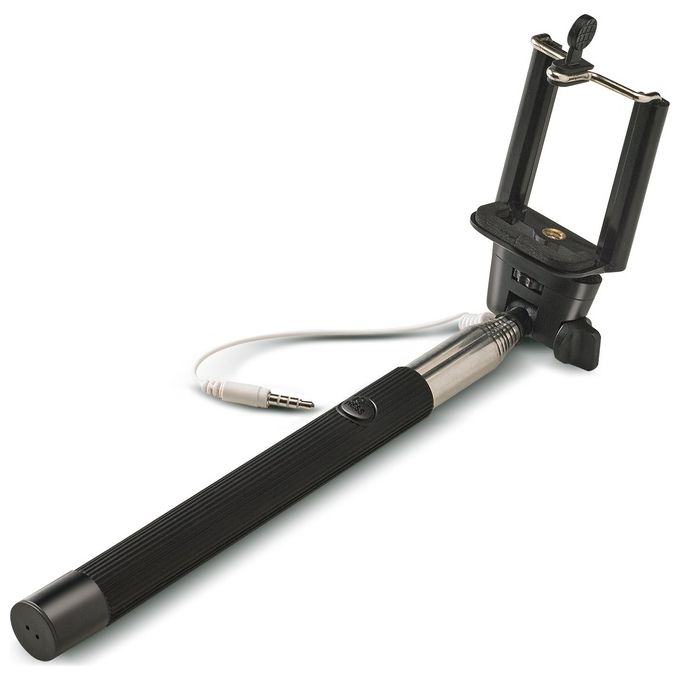 Celly SELFIEBK Selfie Stick Bastone Telescopico Supporto Universale smartphone Action Camera lunghezza 1 metro colore Nero
