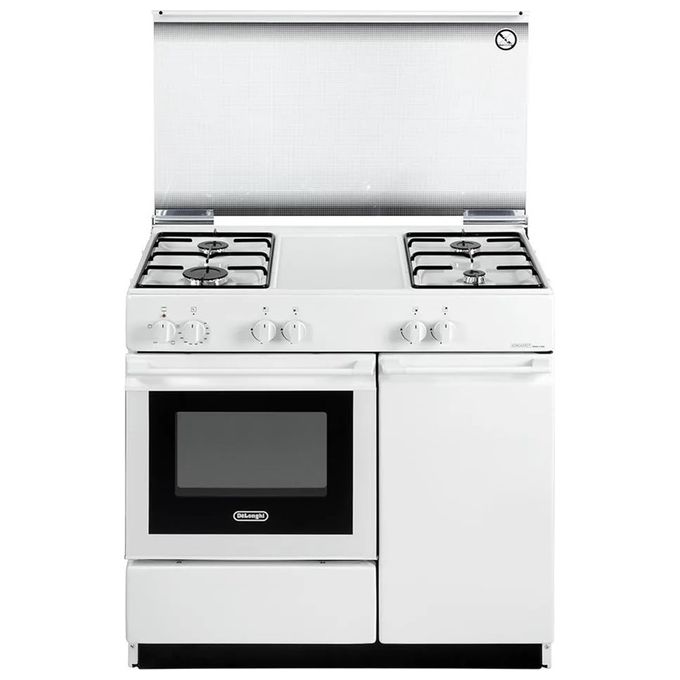 De'Longhi SEW 8540 N EDM Cucina Gas 4 Fuochi Forno Elettrico 42 L Grill Classe A (85x86x50 cm) colore Bianco