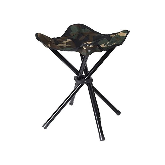 Stealth Gear SGCS4L Sgabello Pieghevole 4 Gambe Telaio Alluminio Sedile Poliestere 600D Portata 120 Kg colore Moro