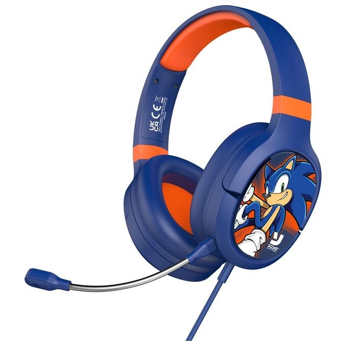 4SIDE SH0901 Modern Sonic Pro G1 Cuffie Gaming Over-Ear Cablate Jack 3.5mm Microfono Omnidirezionale colore Blu Rosso