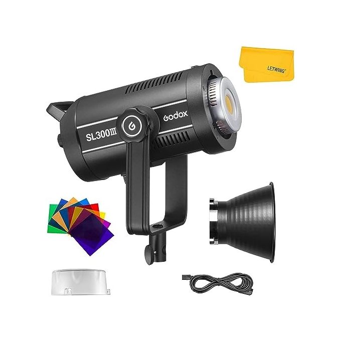 GODOX GODOX SL300iii Light SL-300III Illuminatore LED Video Light Potenza 300 W Temperatura Colore 5600K CRI 96 TLCI 97 Attacco Bowens colore Nero