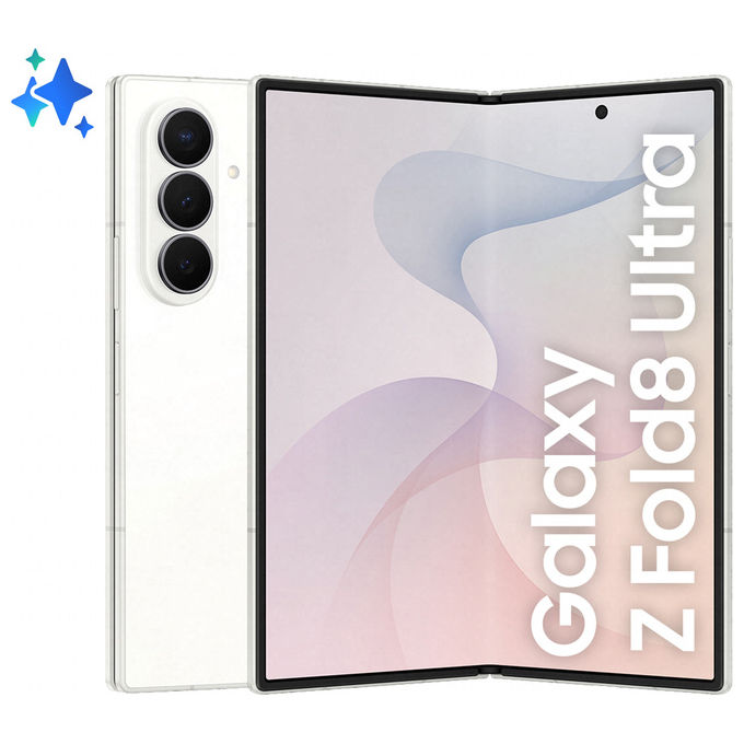 Samsung SM-F976BZWBEUE Galaxy Z Fold8 Ultra Smartphone 256 GB RAM 12 GB Tripla Fotocamera 5G colore Crema