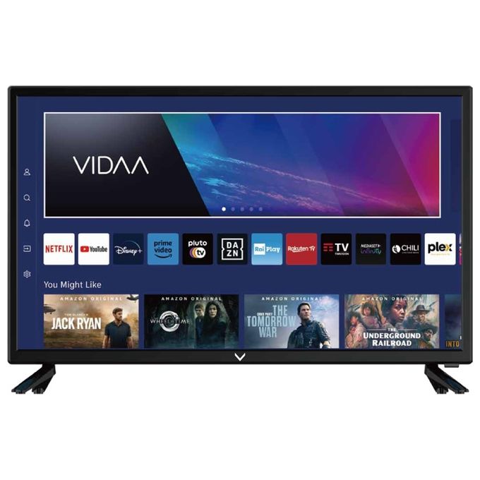 Majestic SM22FHDV1 Smart TV LED 22'' Full HD VIDAA Wi-Fi DVB-T2 DVB-S2 Doppia Alimentazione AC DC 12V colore Nero