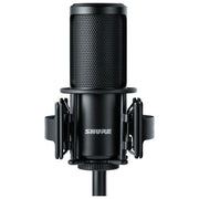 Shure SM4-K-KIT Microfono da studio Cardiode in Metallo con Filtro anti-pop Supporto per asta Custodia imbottita colore Nero