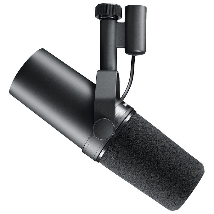 Shure SM7B Microfono Dinamico Cardioide tipo Dinamico diagramma polare Cardioide risposta in frequenza 50Hz - 20kHz livello output -59dB (1,12mV) connettore XLR 3-pin antivento Materiale poliuretanico materiale Acciaio e alluminio smaltato dimensioni 199 