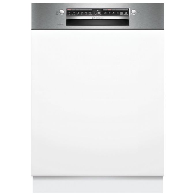 Bosch SMI4EVS08E Serie 4 Lavastoviglie da Incasso con Frontalino 14 coperti Classe B 44 dB EfficientDry Home Connect (81.5x60x57.3 cm) colore Acciaio Spazzolato