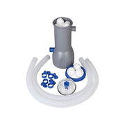 San Marco SMP1000 Pompa Filtro Piscina 3750 Litri-h con Filtro Aqualoon Motore 90 W Compatibile Intex e Bestway colore Nero