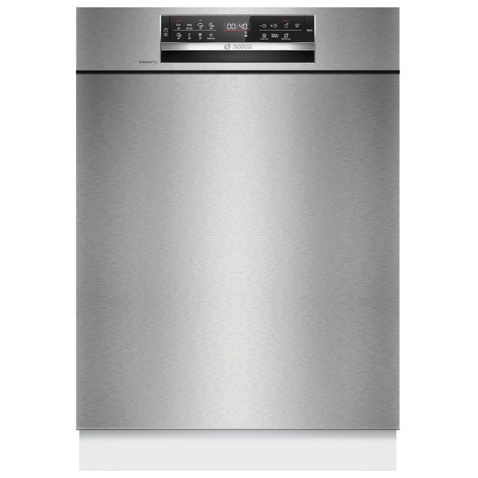 Bosch SMU6ECS12E Serie 6 Lavastoviglie da incasso sottopiano 14 coperti Classe A 42 dB EfficientDry Home Connect Extra Clean Zone (81.5x59.8x57.3 cm) colore Acciaio spazzolato