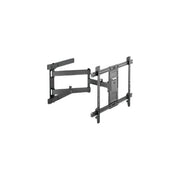 Munari 8056304551443 SP742 S Line Supporto per Monitor a Parete Orientabile con Doppio Braccio Rotazione 180° Inclinazione 5° Estensione 61,5 cm Fino a 80'' 50 Kg Attacco VESA 600x400 mm colore Nero