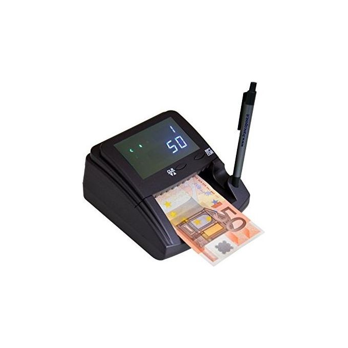 Francopost SPEEDY-B Verificatore di Banconote 6 Controlli Euro CHF GBP Inserimento in Qualsiasi Verso colore Grigio