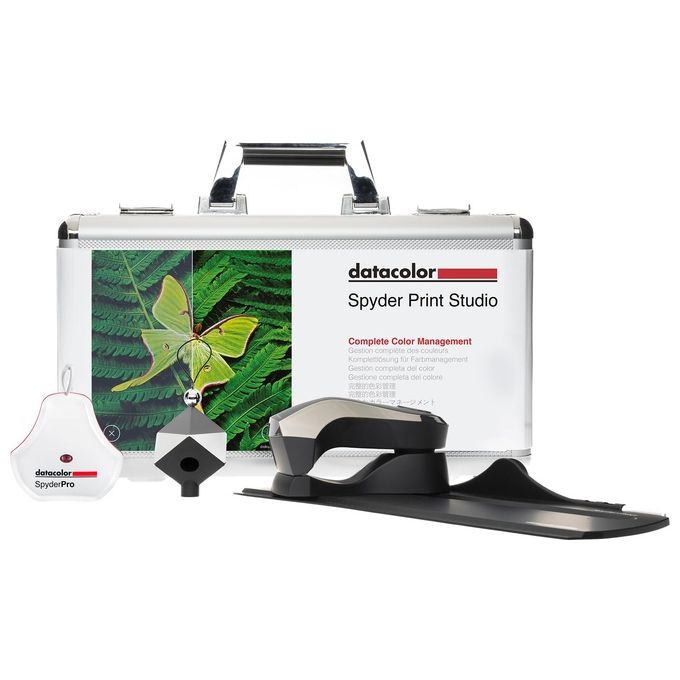 Datacolor SPK-PR124 Spyder Print Studio Kit Kit di Gestione Colore per Fotografia con Calibratore Monitor SpyderPro Spyder Print e Spyder Cube colore Nero