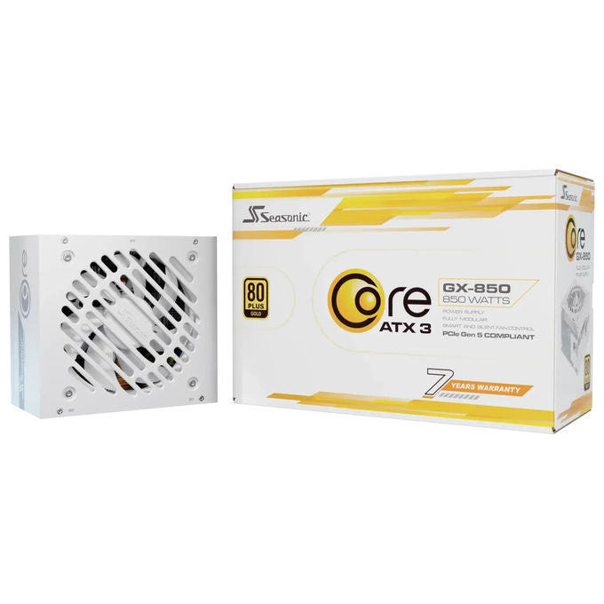 Seasonic SRP-CGX851-A5A32SF-W CORE GX-850 Alimentatore 850 W 80 PLUS Gold Completamente Modulare ATX 3.1 colore Bianco