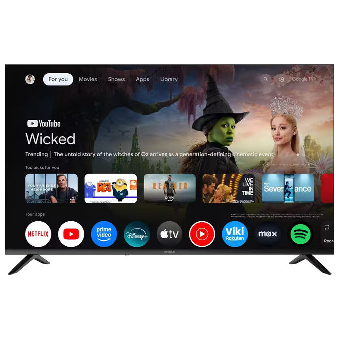 Strong SRT55UH7773 TV 55'' 4K Ultra HD Smart Android Wi-Fi HDR10 colore Nero