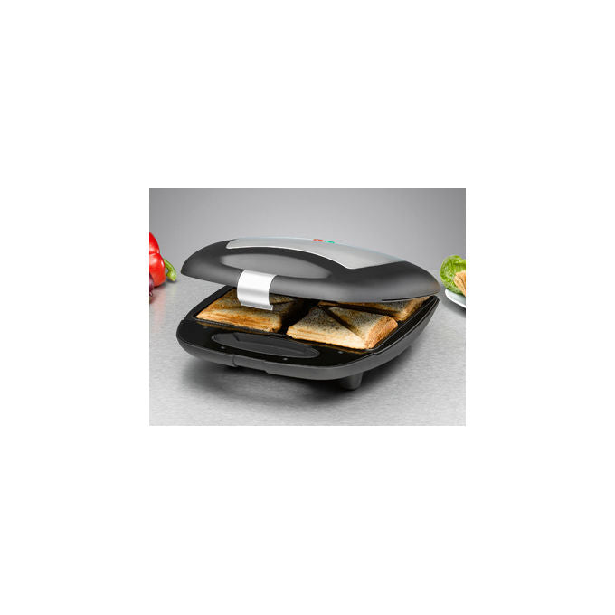 Rommelsbacher ST1410 Sandwich Maker 4 panini 1400 W colore Nero Argento