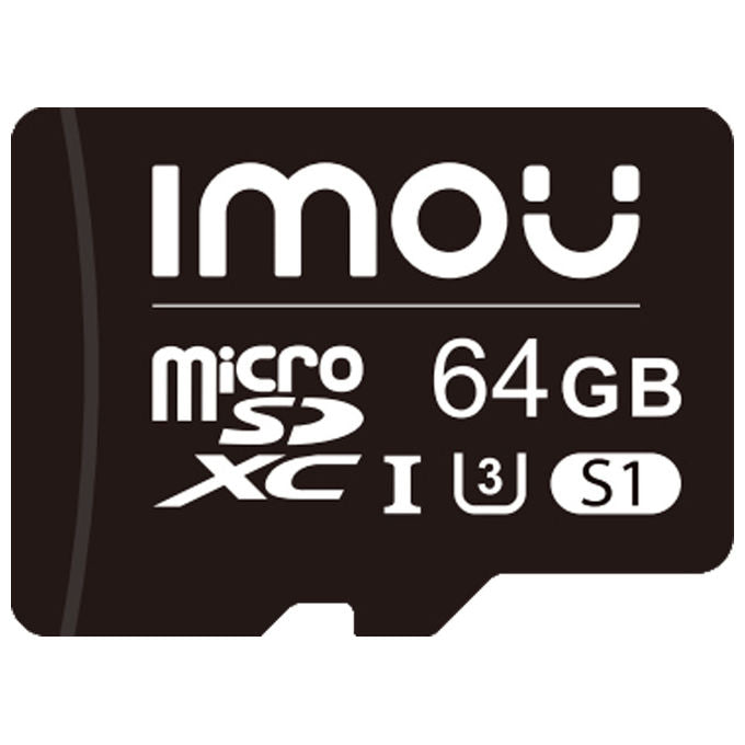 Imou ST2-32-S1 Scheda MicroSD 32 GB Classe 10 UHS-I U1 V10 Lettura 95 MB-s Scrittura 25 MB-s colore Nero