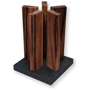 Kai STH-4 Stonehenge Ceppo Coltelli con Sistema Magnetico per Fino a 10 Coltelli in Legno di Noce e Pietra Ardesia colore Nero