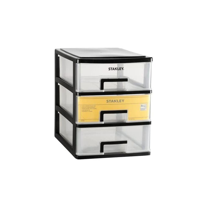 Stanley Porta Minuteria Essential Medium 3 Cassetti Nero