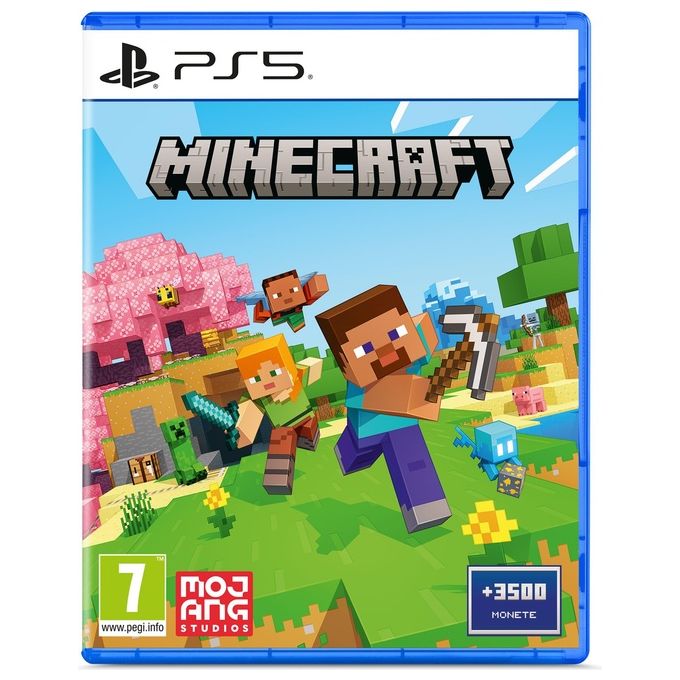 Mojang SWP51057 Minecraft Videogioco PlayStation 5 Edizione Standard con 3500 Monete In-Game PEGI 7