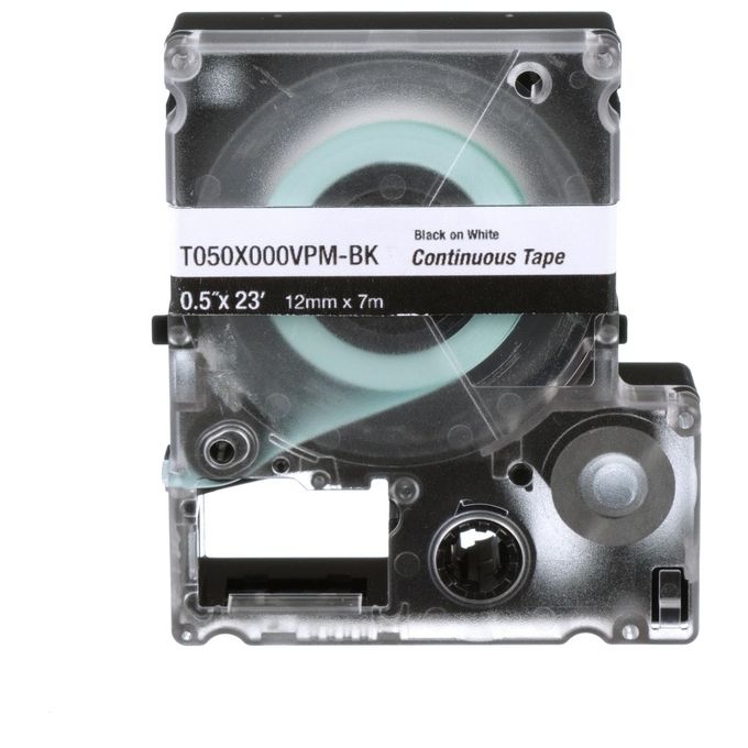 Panduit T038X000VPM-BK Cassetta a Nastro Continuo per Etichettatrice in Vinile Nastro 9,6 mm x 7,6 m colore Nero