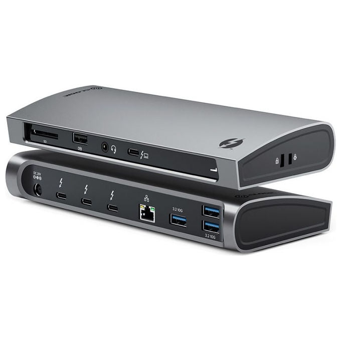 Alogic TB4D3TB Docking Station Thunderbolt 4 3 Porte 135 W Supporto 4K Ultra HD colore Nero