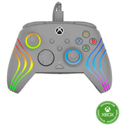 Turtle Beach 0840454400199 Afterglow Wave Controller Cablato per Xbox e PC con Illuminazione RGB Personalizzabile Pulsanti Posteriori Programmabili e Vibrazione Haptica colore Grigio