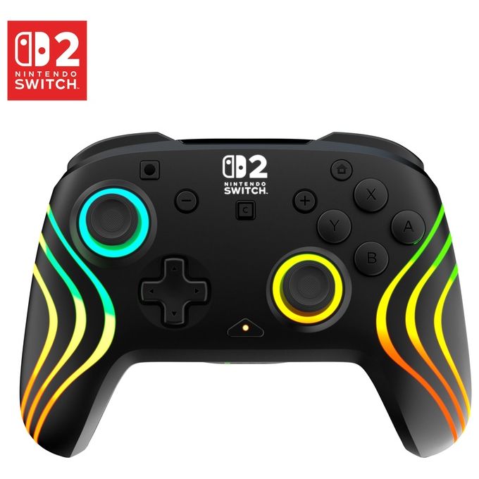 Turtle Beach TBC-8106-05 Afterglow Controller da gaming wireless RGB con licenza ufficiale per Nintendo Switch 2 colore Nero