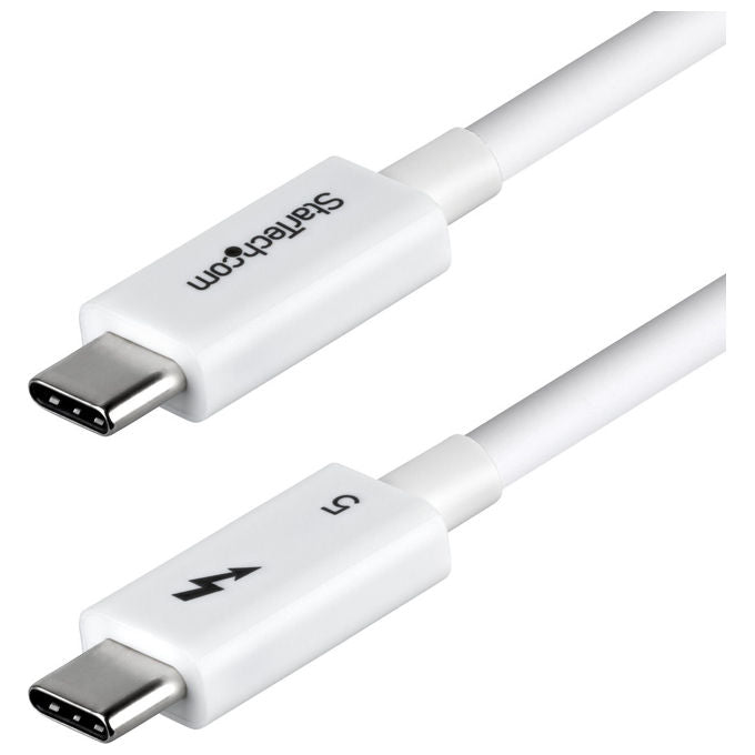 StarTech TBLT5MM1M240WWH Cavo Thunderbolt 5 1 m 80Gbps 120Gbps 240W 8K 60Hz colore Bianco
