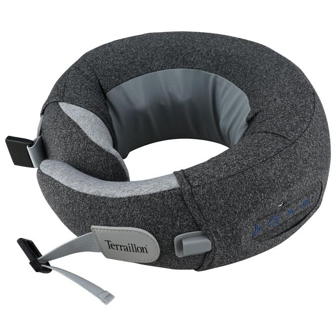 Terraillon TE15310 Massaggiatore Shiatsu Collo 4 Testine 3 Velocita' 2 Direzioni Funzione Riscaldante USB C colore Grigio