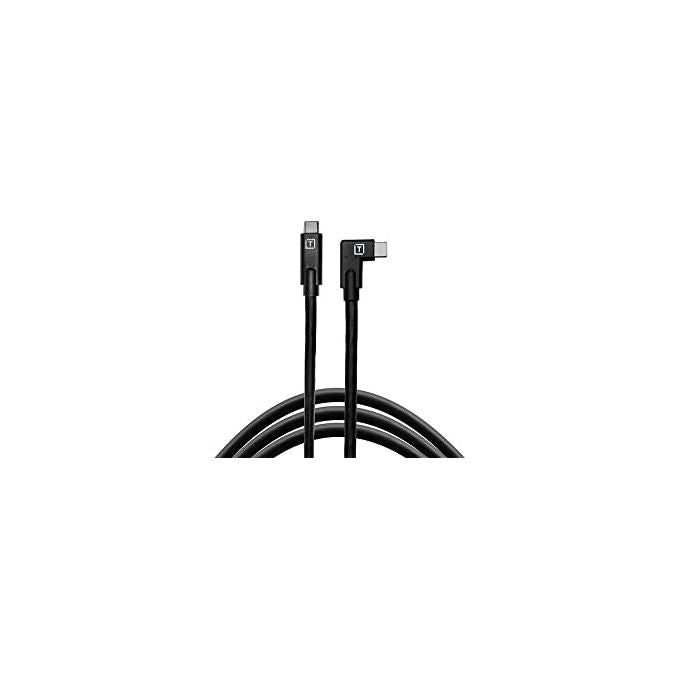 Tether Tools TETH001 TetherPro Cavo USB-C su USB-C angolato 460 cm velocita' fino a 5 Gbps colore Nero