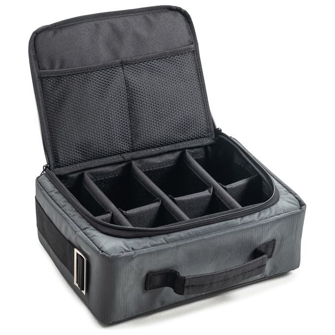 BandW Cases TEX.117.RPD Custodia per Attrezzatura Fotografica in Poliestere Impermeabile con Scomparti Interni Regolabili e Tracolla Imbottita colore Grigio