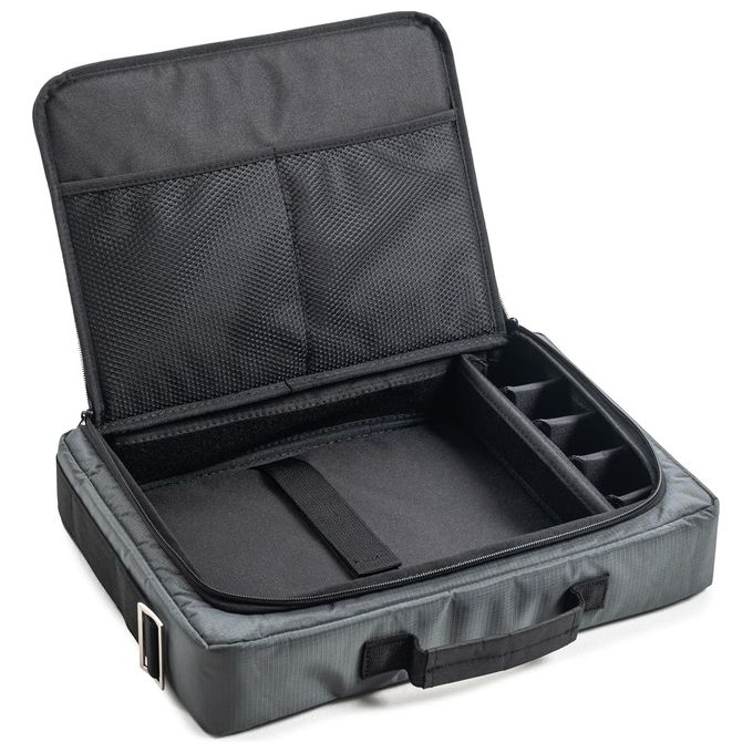 BandW Cases TEX.162.RPD Custodia morbida in poliestere con scomparto variabile e tracolla regolabile colore Grigio