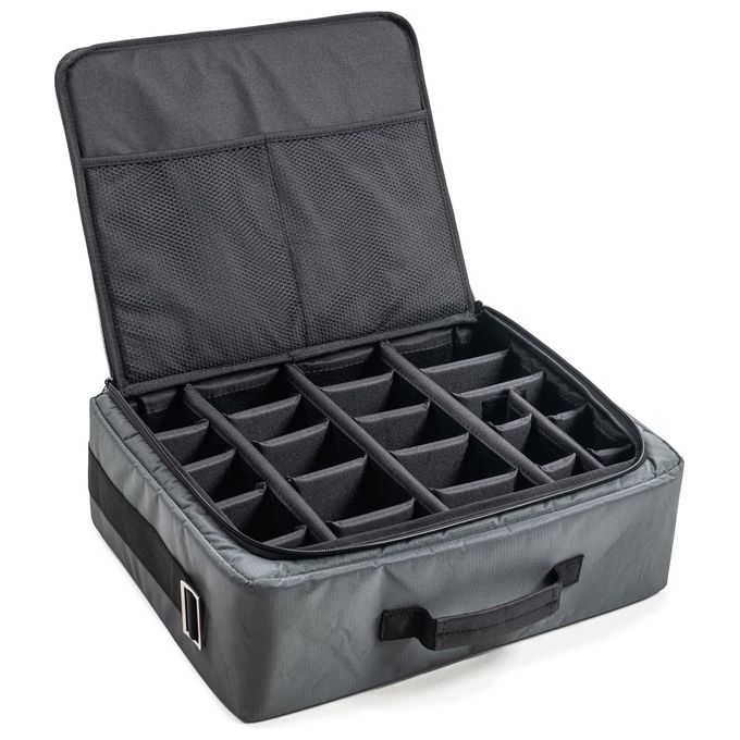 BandW TEX.326.RPD Borsa Fotografica con Divisori Regolabili in Velcro Capacita' 19.5 Litri Poliestere Idrorepellente colore Grigio Antracite