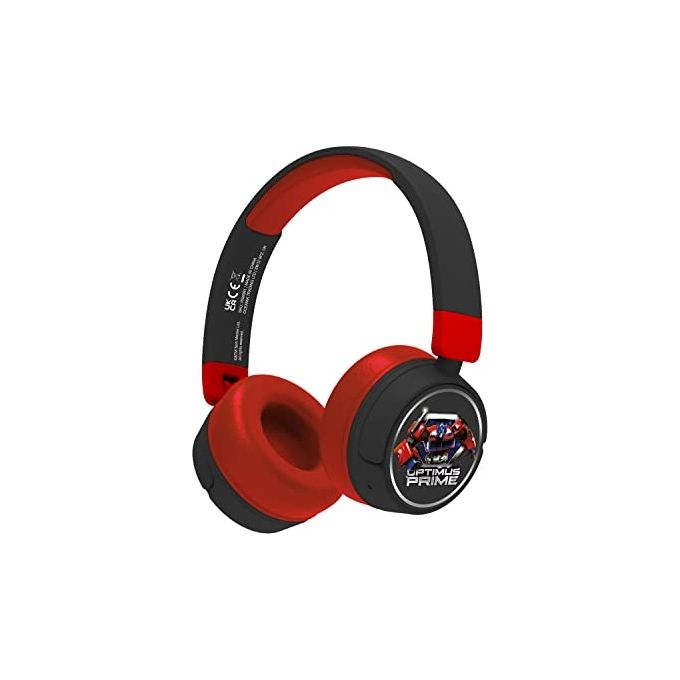 Oceania Trading TF0987 Transformers Optimus Prime Cuffie Wireless Bambini Bluetooth 5.3 con Microfono 24h Pieghevoli