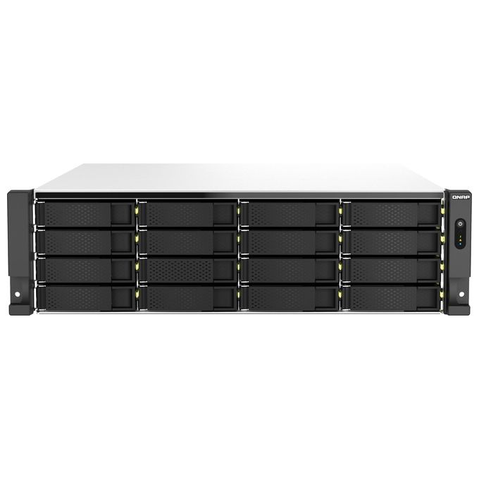 QNAP TS-H2287XU-RP-E2378-64G TS-H2287XU-RP NAS Rackmount 3U con Intel Xeon E-2378 64 GB DDR4 ECC QuTS hero colore Nero Bianco