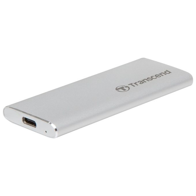 Transcend TS120GESD240C ESD240C SSD Esterno Portatile 120 GB USB 3.1 Gen 2 Type C colore Argento