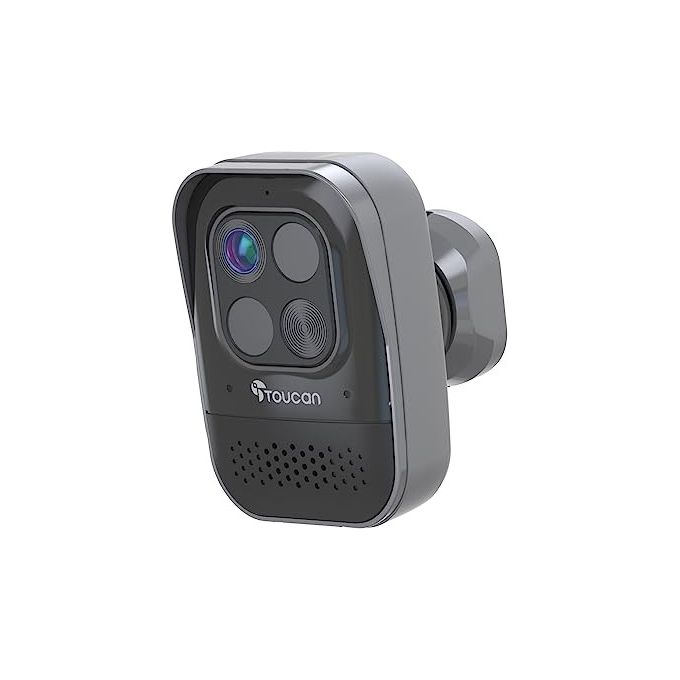 Toucan TSCP05GR-ML Wireless Security Camera PRO Telecamera IP Radar Motion Detection 1080p Full HD 140° IP56 9750 mAh colore Nero