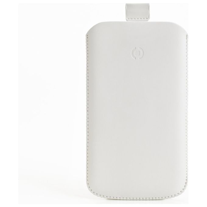 Celly TURBOXL02 Turbo Custodia a Sacchetto per Samsung Galaxy S II in Nabuk Sintetico colore Bianco