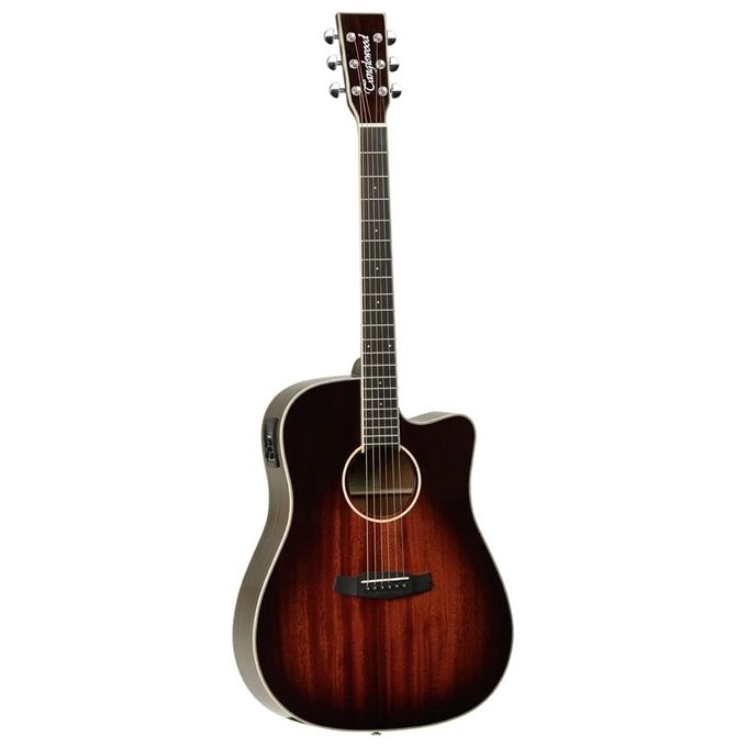 Tanglewood TW5E-AVB Winterleaf Chitarra Elettroacustica Dreadnought Cutaway Mogano Massello Elettronica Premium Plus colore Autumn Vintage Burst