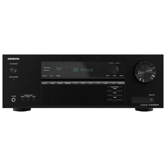 Onkyo TX-SR3100 Sintoamplificatore AV 5.2 canali 80 W Dolby Atmos DTS:X HDR10+ Dolby Vision colore Nero