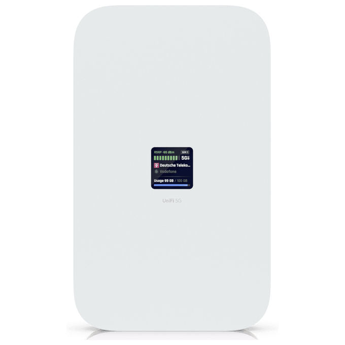 Ubiquiti U5G-MAX UniFi 5G Max Modem Wireless 3.4 Gbps 5G LTE PoE 1x 2.5GbE RJ-45 colore Bianco