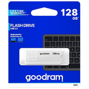 Goodram UME2-1280W0R11 UME2 Unita' Flash USB 128 GB USB Tipo A 2.0 Velocita' Lettura 20 MB-s Scrittura 5 MB-s colore Bianco