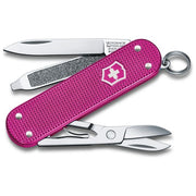 Victorinox 0.6221.251G Classic SD Alox Coltello Multiuso 5 Funzioni Lama Piccola Forbici Lima per Unghie Cacciavite 2.5 mm Portachiavi colore Flamingo Party