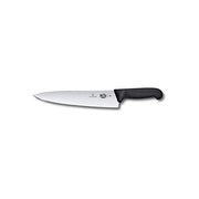 Victorinox 5.2003.25 Fibrox Coltello da Cucina Lama 25 cm Acciaio Inox Temprato a Freddo Manico Antiscivolo colore Nero