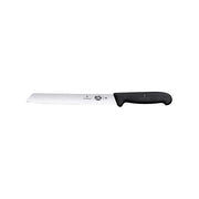 Victorinox 5.2533.21 Fibrox Coltello da Pane Lama Ondulata 21 cm in Acciaio Inox Manico Ergonomico Antiscivolo colore Nero