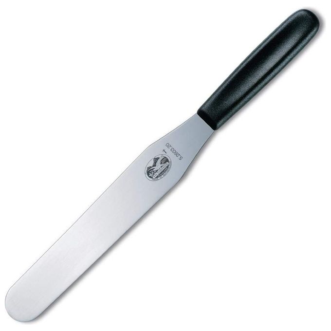 Victorinox 5.2603.20 Swiss Classic Spatola Flessibile in Acciaio Inox Lunghezza Lama 20 cm Lavabile in Lavastoviglie colore Nero